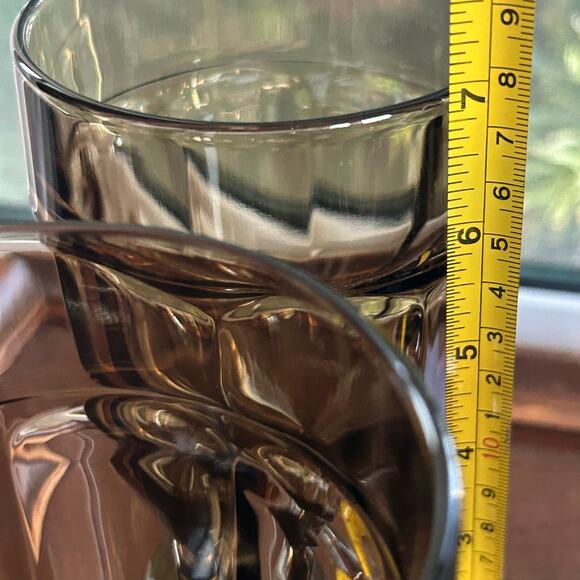 Vintage Libbey Gibraltar Duratuff Olive Green Water Goblets – Set of 4 - Picture 13 of 15